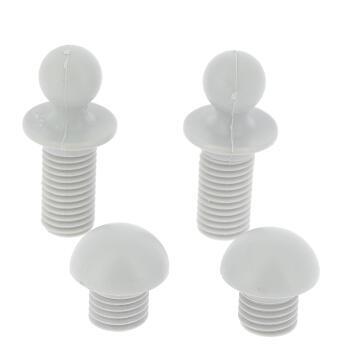 Embouts de repose-jambes blanc pour fauteuils