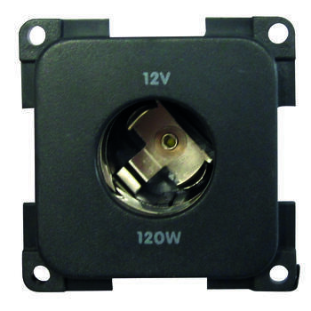 Prise 12 Volts diamètre 21 mm : Noir