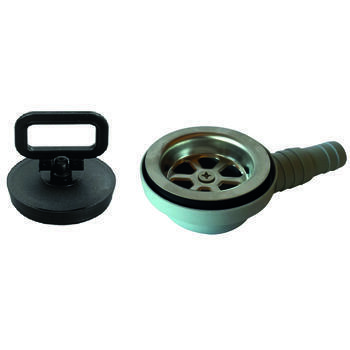 Bonde + bouchon pour cuves