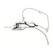 Adaptateur de stores Boxer/Jumper/Ducato depuis 07 : 3,25 m Thule