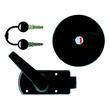 Serrure plastique ronde : noire Zadi