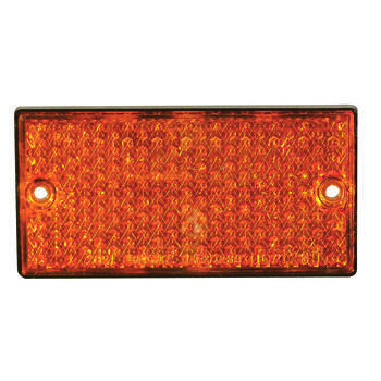 Catadioptre rectangulaire : orange