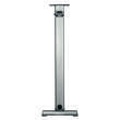 Pied de table basculant aluminium anodisé coulissant : gris