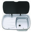 Evier couvercle Argent Sink : Version gauche Thetford