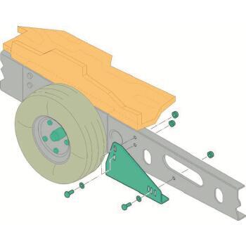 Kit de montage pour déplace caravane : Pour châssis Al-ko Vario III