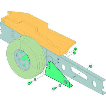 Kit de montage pour déplace caravane : Pour châssis Al-ko Vario III