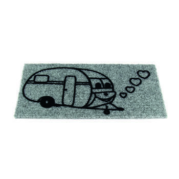 Tapis d'intérieur : Caravane gris 25 x 50 cm