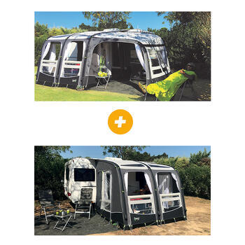 Pack Auvent Libeccio Air - 260 x 300 + Extension Libeccio Air - à droite