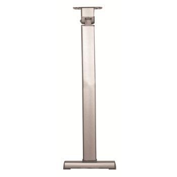 Pied de table basculant aluminium anodisé coulissant