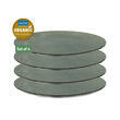 Lot de 4 assiettes plates CLUB : Coloris gris Koziol