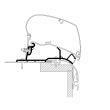 Adaptateur montage toit universel caravane : 4,25 m Thule