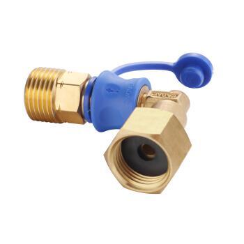 Raccord gaz Quick release Coupling 8mm : Modèle coudé