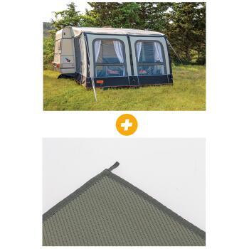 Pack Auvent fixe gonflable OLEA AIR - Hauteur de montage 250-265 cm - Tapis de sol