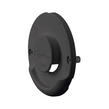 Partie extérieure pour kit cheminée latérale ZR80 : Noir