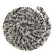 Rideaux de porte chenille : Tricolore Noir / Blanc / Gris 56 x 185 cm Incasa