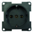 Prise 220 Volts allemande Schuko : gris foncé 