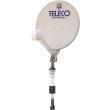 Antenne satellite manuelle Voyager Motosat seule : 65 cm - Mât court Teleco