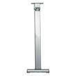 Pied de table basculant aluminium anodisé coulissant : gris