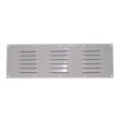 Grille d'aération en aluminium laqué blanc : 400 x 130 mm 