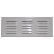 Grille d'aération en aluminium laqué blanc : 330 x 130 mm 