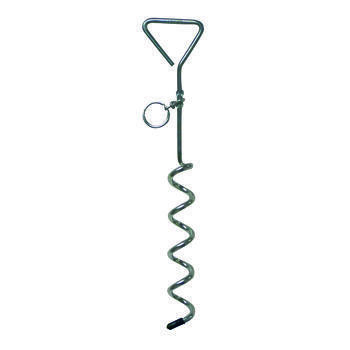 Piquet chien en chrome longueur 40 cm