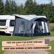 Auvent gonflable Vivo : 250 cm Ventura