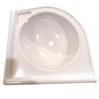 Lavabo d'angle : 33 x 33 cm Chantal