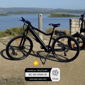 Pack Vélo à assistance électrique 27.5'' ALL ROAD Noir + Marquage BicyCode