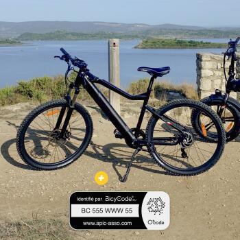 Pack Vélo à assistance électrique 27.5'' ALL ROAD Noir + Marquage BicyCode
