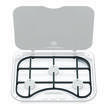 Kit grille en fonte Basic Line : Grille de cuisson en fonte noire Thetford