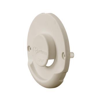 Partie extérieure pour kit cheminée latérale ZR80 : Blanc crème