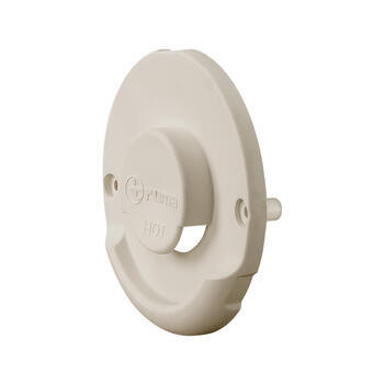 Partie extérieure pour kit cheminée latérale ZR80 : Blanc crème