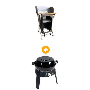 Pack Meuble de cuisine Chef Hanoï - Barbecue à gaz portable Safari