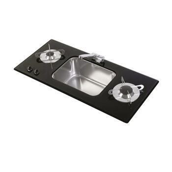 Combiné 2 feux + évier central