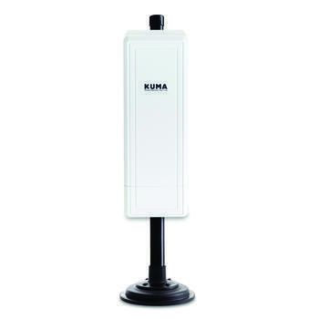Mât aimanté + disque métalique pour antenne Wi-Fi longue portée.