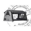 Tente de toit Nino Cirani Overcamp : Small coloris gris Autohome