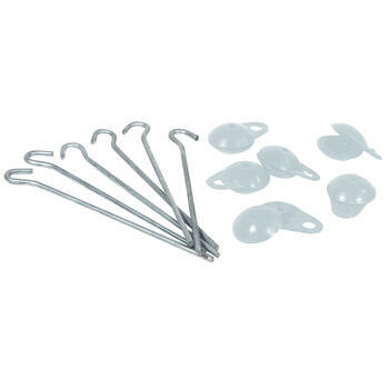 Oeillets + piquets de fixation au sol