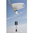 Teleplus antenne TV directionnelle Double polarité avec VHF, UHF V/O & amplificateur AT412 5G : Mât  110cm Teleco