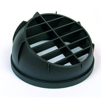 Grille d’air semi-circulaire Ø 90 mm