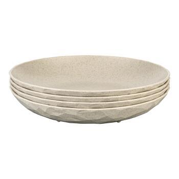 Lot de 4 assiettes à dessert Club : Beige
