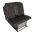 Banquette-lit coulissante ISOFIX revêtement noir/noir : 2 passagers - 97 cm - base basse Mobiframe