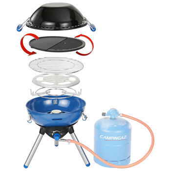 Réchaud à gaz multi-cuisson Party Grill 400 : Modèle fonctionnant avec une bouteille de gaz