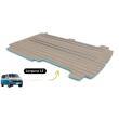 Plancher composite monobloc VW T5/T6 : L2 - 4 rails - Weathered Teak & Ebony Mobiframe