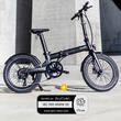Pack Vélo à assistance électrique pliant 20'' AFTERNOON modèle 2023 V2 + Marquage BicyCode : Pack Vélo à assistance électrique pliant 20'' AFTERNOON modèle 2023 V2 Noir Onyx + Marquage BicyCode Eovolt