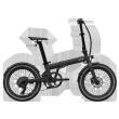Vélo à assistance électrique pliant 20'' Afternoon Origins : Noir Onyx Mat Eovolt