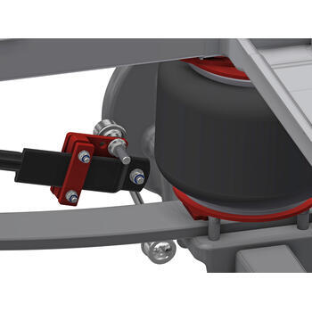 Kit de platines d'adaptation pour suspensions pneumatiques : Châssis X250-X290 après 2006 équipé d'une barre de torsion à fixation plate