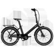 Vélo à assistance électrique pliant 24'' Evening Origins : Noir Onyx Eovolt