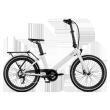 Vélo à assistance électrique pliant 24'' Evening Origins : Gris Lune Eovolt