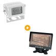 Pack vision arrière : - Caméra filaire blanche  18 leds 
