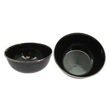 Set de 2 bols en acier émaillé